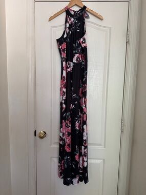 Styleword Floral Halter Maxi Dress